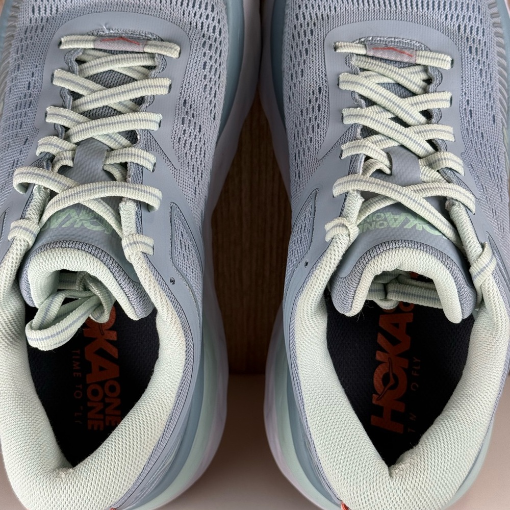 Hoka One One Bondi 7 Blue Running Shoes 1110519 BFBG Women’s Size 7 - Picture 8 of 9